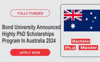 Bond University Announced Highly PhD Scholarships Program In Australia 2024