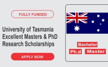 University of Tasmania Excellent Masters & PhD Research Scholarships In Australia 2024