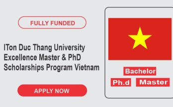 Ton Duc Thang University Excellence Master & PhD Scholarships Program In Vietnam For 2024