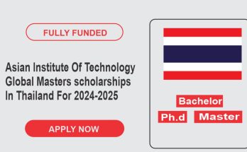 Asian Institute Of Technology Global Masters scholarships In Thailand For 2024-2025