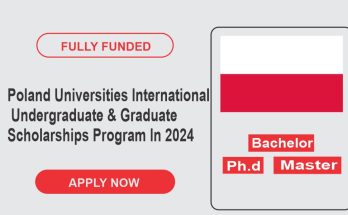 Poland Universities International Undergraduate & Graduate Scholarships Program In 2024