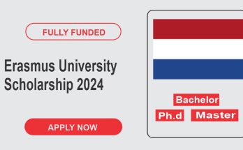 Erasmus University Scholarship 2024