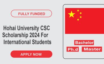 Hohai University CSC Scholarship