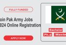 Join PAK Army Jobs 2024 Online Registration For Males & Females (Apply Now)