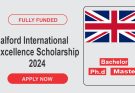 Salford International Excellence Scholarship 2024 Fully Funded | Study In U.k